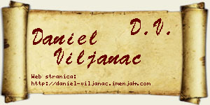 Daniel Viljanac vizit kartica